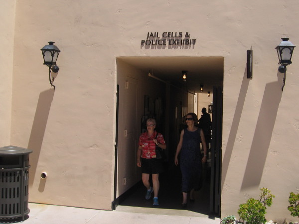 Old jail cells and an interesting police department exhibit are inside!
