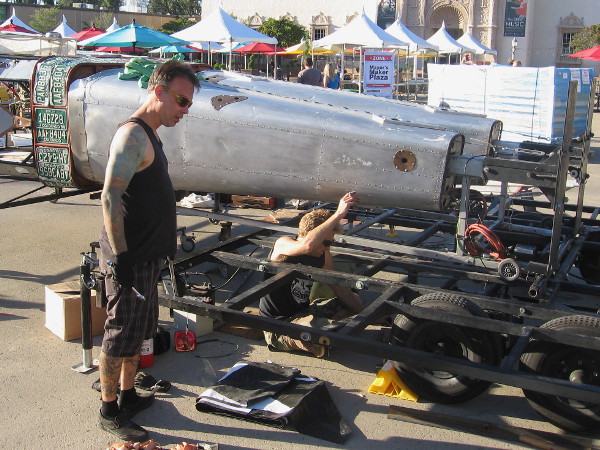 Robot Resurrection is being assembled for the Maker Faire in Balboa Park this weekend!