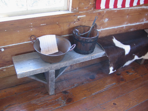 Water for washing and drinking was brought in from a well near the schoolhouse.