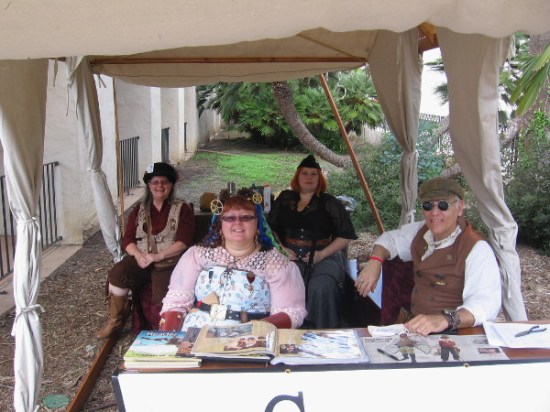 Smiling members of the Starburner Galactic Courier Service. They are the galaxy's only bonded courier service operating throughout time and space!