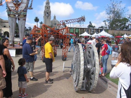 San Diego's first ever Maker Faire is a huge success. There are so many cool things to see, your eyes will pop clean out of your head!