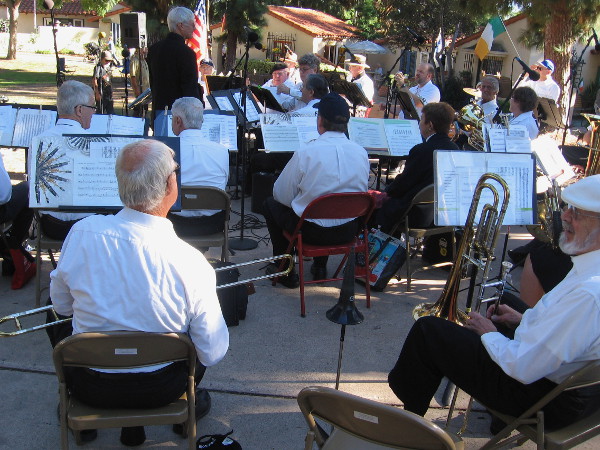 City Guard Band of San Diego plays during a special Veteran's Day program. The band originated in 1880, when members were part of a local volunteer militia.