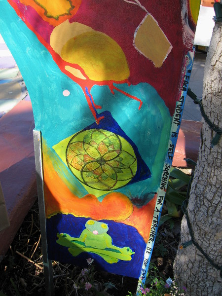 Dance through the Decades of Art enlivens Spanish Village. Painted pieces trace art's history and development over the past 100 years.