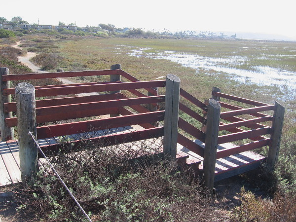 Steps lead down from Imperial Beach Boulevard to one of many trails in the fascinating, life-filled estuary.