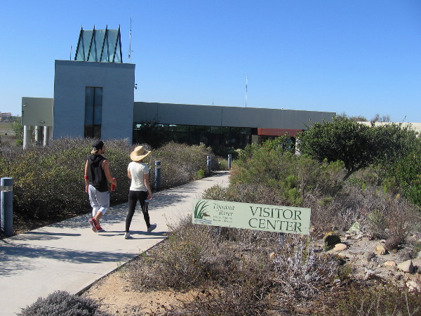 The path to the Tijuana Estuary Visitor Center passes through a garden of native plants often found along the coast of Southern California.