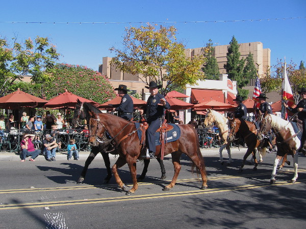 These friendly guys on horseback are from the El Cajon Mounted Police.