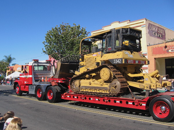 Cal Fire had a huge bulldozer in the parade! Wildfire poses a big threat to San Diego's East County neighborhoods.