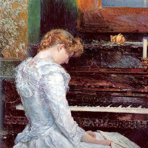 Childe Hassam, The Sonata, 1893. Nelson-Atkins Museum of Art.