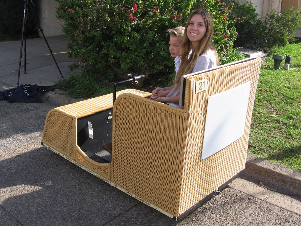 The electric wicker cart Electriquettes are returning to Balboa Park early 2016!