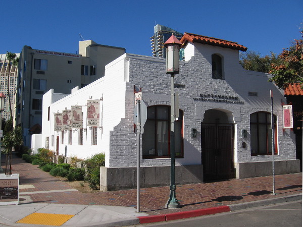 The San Diego Chinese Historical Museum in the Asian Pacific Thematic Historic District. The Chinese Mission Building, built in 1927, was moved in 1996 to its present location at 404 3rd Avenue.
