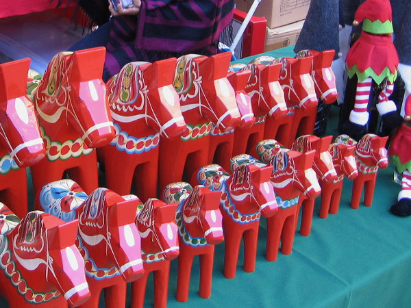 Lots of unique Christmas gifts were out on display for purchase throughout Balboa Park during December Nights.