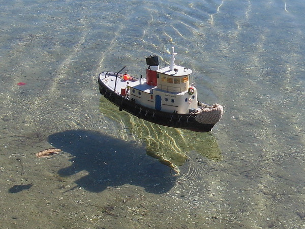 This small tugboat blew it's horn as I took this photo!