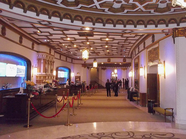 Inside the elegant, historic Copley Symphony Hall. I arrived early to the Hands On Community Day, so there are few people in this photo.