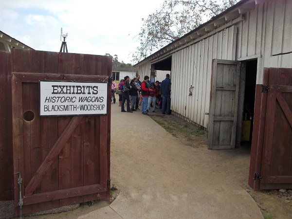 I wandered behind Seeley Stable because I noticed their famous blacksmith demonstration was open today!