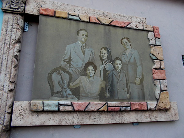 A portrait of a proud Italian family that might have lived in this neighborhood.