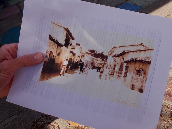 An old photograph of how Spanish Village appeared around the time of the California Pacific International Exposition of 1935.