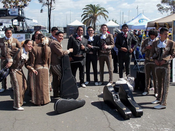 A friendly Mariachi band smiles as photos are taken!