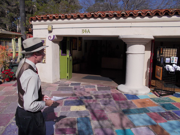 Jeff shows me Studios 34 A and 34 B, which were originally one space featuring a puppet show.