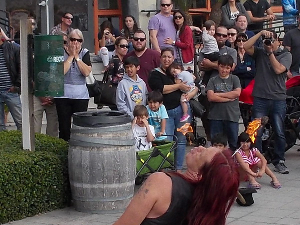 Murrugun the Mystic breathes fire. He is keeping the old circus sideshow traditions alive.