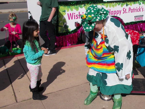 Young and old alike celebrate Ireland and wear the green.