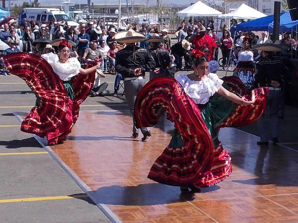 A typical scene from the annual Mariachi festival in National City.