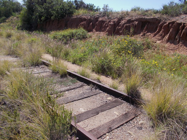 Some eroded sandstone adds beauty to the scene.