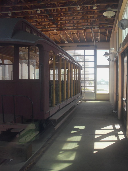 That bit of history is the restored Passenger Coach No. 1, of the long-defunct National City and Otay Railway.