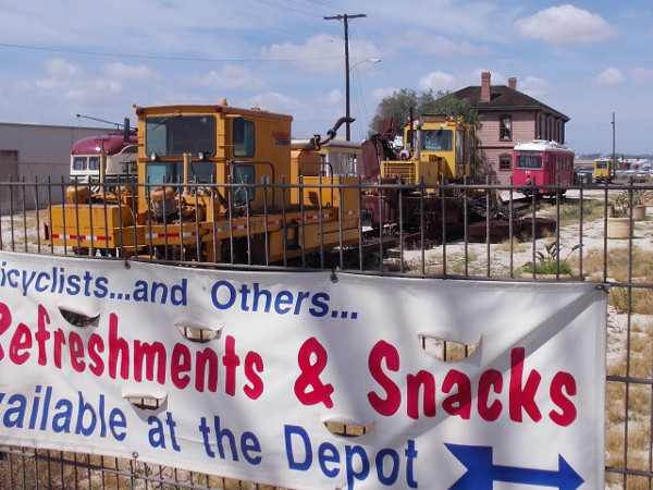 There's more than refreshments and snacks at the National City Depot. There's a huge, cool collection of local railroad and trolley history!