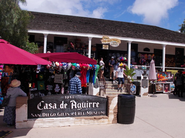 Casa de Aguirre in Old Town was built around 1853. The adobe mansion was one of the first houses in San Diego, owned by Don Jose Antonio Aguirre, a prosperous merchant and rancher.
