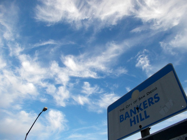 Morning clouds above Bankers Hill make for a truly cool sight in San Diego, the beautiful place I call home!