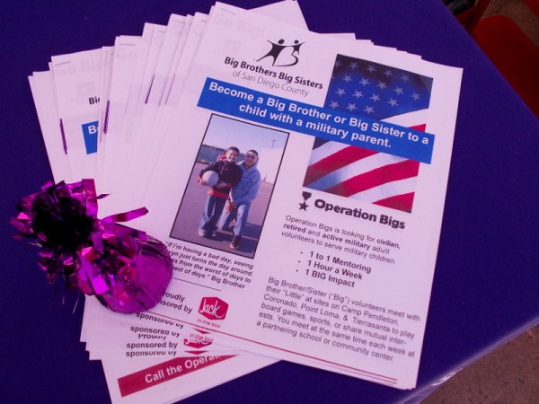 Big Brothers Big Sisters of San Diego County needs you! Operation Bigs seeks civilian, retired and active military adult volunteers to serve military children.