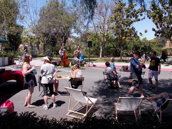 Live music, food and good times in the spring sunshine on a Saturday afternoon.