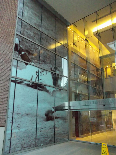 Cool vintage baseball photo at entrance to DiamondView Tower overlooking Petco Park. More history will be made in San Diego this year.
