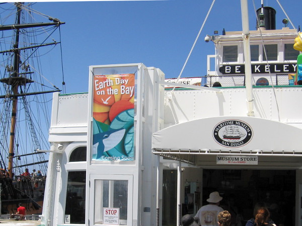 Today was Earth Day on the Bay at the Maritime Museum of San Diego. Exhibitors on the passenger deck of the steam ferry Berkeley demonstrated the work they're undertaking to protect the environment.