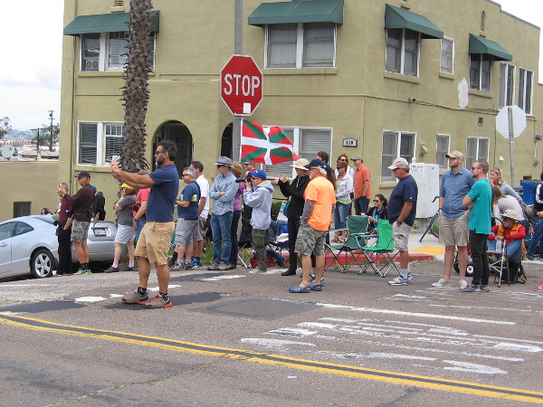 I saw some flags being flown--I suppose certain international teams were being rooted on.
