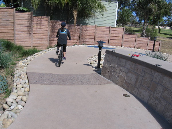 Bicycling a short distance down life's path. Be kind. The unknown awaits around some turns.