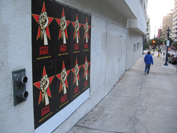 Still walking down Sixth Avenue, now approaching A Street.