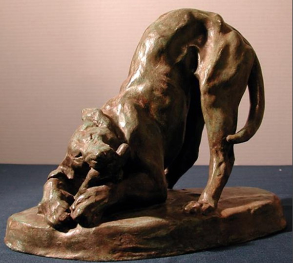 Dog Gnawing Bone, Arthur Putnam, 1904. Photo courtesy San Diego Museum of Art.