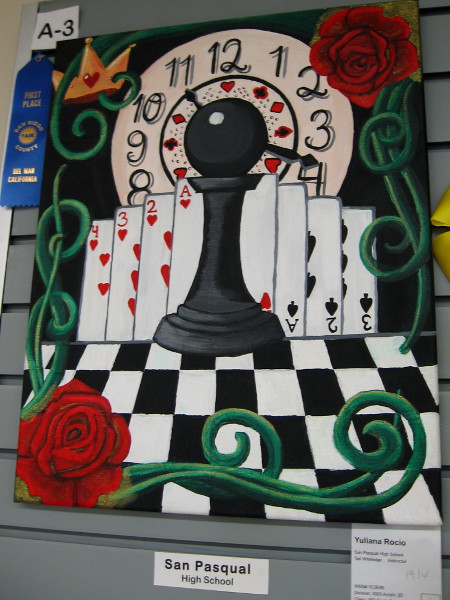 A first place winner at the San Diego County Fair. This student created a very nice visual composition.