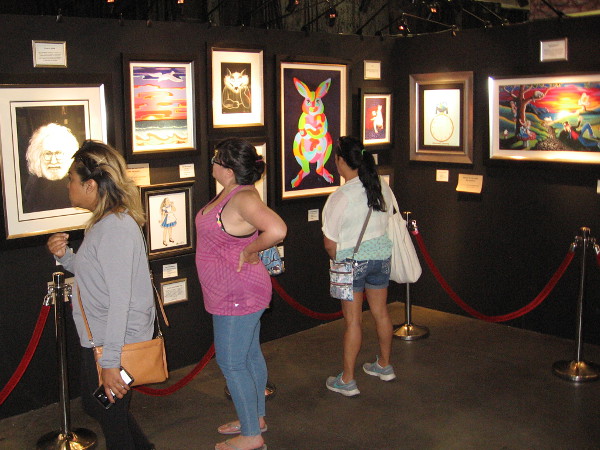 The cool artwork of singing legend Grace Slick was on display! You might remember the Jefferson Airplane smash hit White Rabbit.