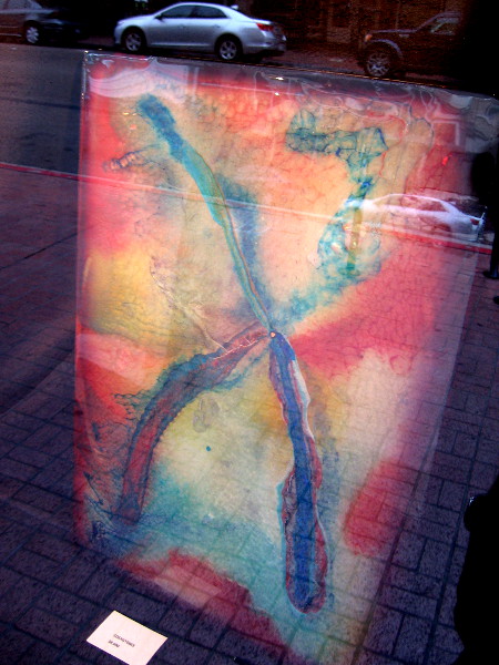 More fantastic artwork. I was unable to take photographs without reflections in the windows. But it makes these images that more interesting!