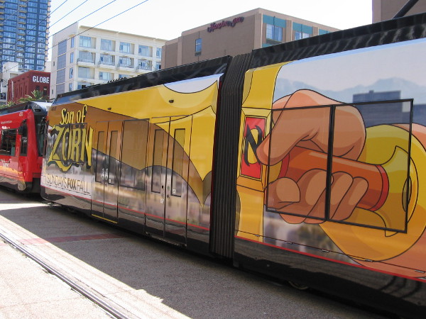 The first 2016 San Diego Comic-Con trolley wrap has debuted in June! Both sides of this trolley advertise upcoming television shows on FOX.