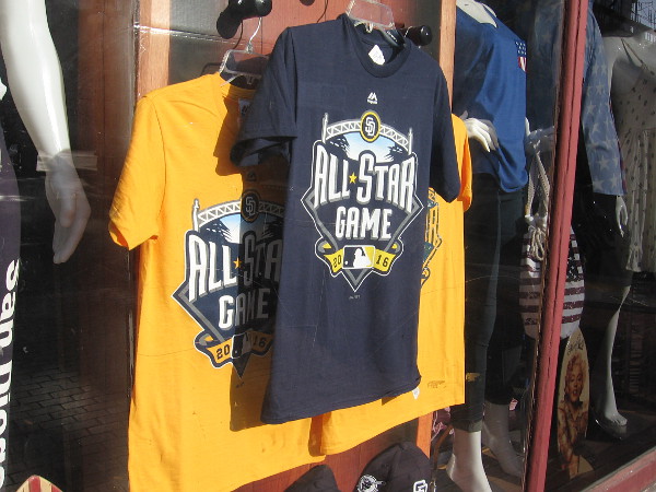 2016 MLB All-Star Game merchandise is now available in stores all over San Diego, especially in the Gaslamp Quarter.