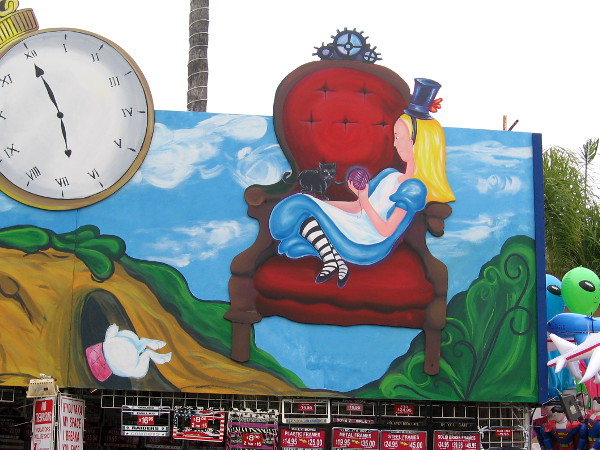 Alice awaits at the 2016 San Diego County Fair. Follow her back down into the rabbit hole, if you dare!