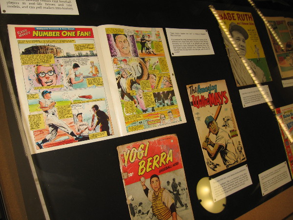 Display cases in San Diego's Central Library feature cool comic books and original art with a baseball theme! Perfect for both San Diego's MLB All-Star Game and Comic-Con!