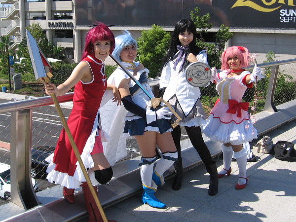 Madoka Magica cosplay at 2016 San Diego Comic-Con.
