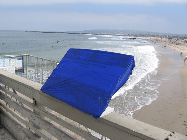 Later in the day, a new plaque would be unveiled near the stairs down to the beach.