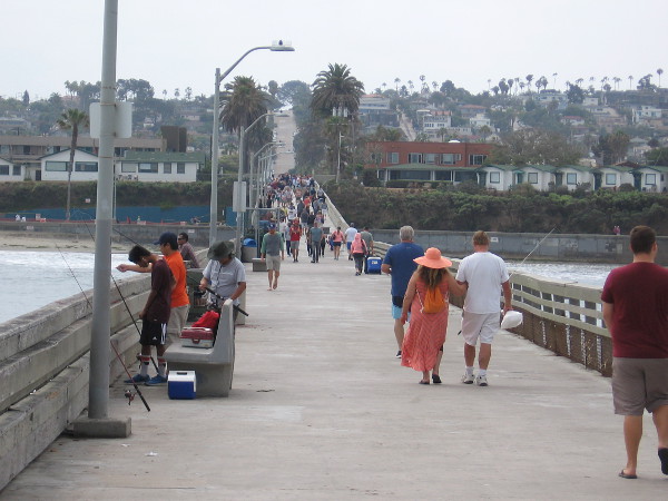 Turning for a moment back east toward Ocean Beach. It's a pleasant if somewhat overcast morning in July.
