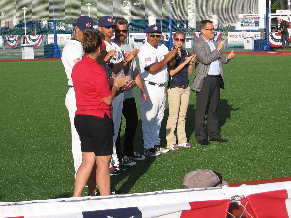 Organizations who helped make this fun activity a reality were recognized, including USA Baseball, USA Softball, The Positive Coaching Alliance, The Cal Ripken Sr. Foundation and the Boys and Girls Club of America.