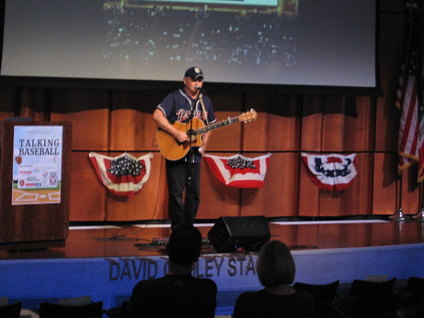 San Diego's gifted baseball musician and songwriter Joe Rathburn. His lyrics are really good and touch a warm spot in the heart.